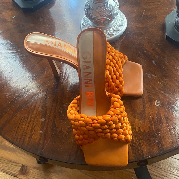Gianni Bini Shoes - Gianni Bini Bold Orange Heels